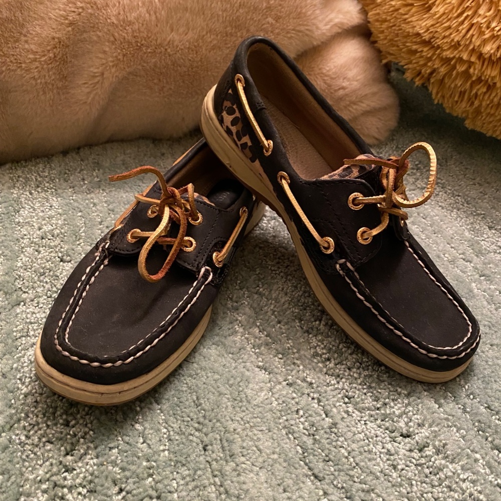 Leopard Print Sperrys